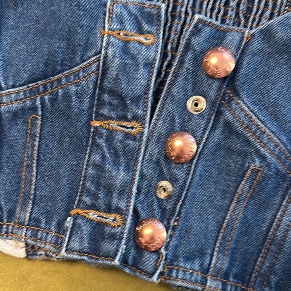 Farm Rio Cropped Jeans Top in Azul Medium Sold by Anthropologie 12 - Picture 13 of 14